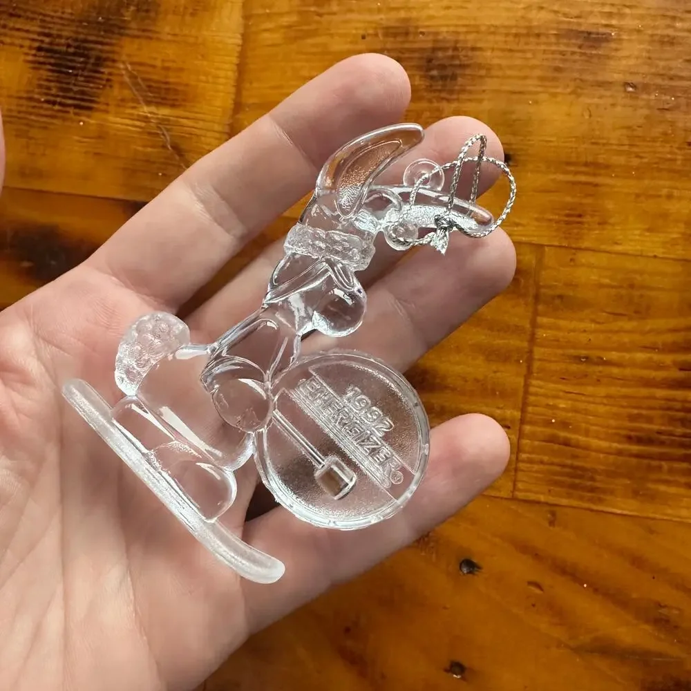 Vintage 1992 Energizer Battery Bunny Skiing Collectible Christmas Tree Ornament